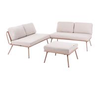 Garden Corner Sofa with Table 4 Seater CACCAMO Beige