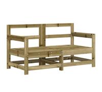 Garden Corner Sofas Outdoor Sectional Sofa 2 pcs Impregnated Wood Pine vidaXL