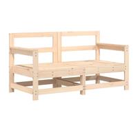 Garden Corner Sofas Outdoor Sectional Sofa Couch 2 pcs Solid Wood Pine vidaXL