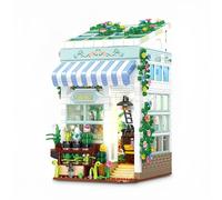 Garden Cottage Building Blocks Set - 1185PCS Flower House Bricsk Kit, Realistic Miniature Cabin Model, City Street View, STEM Eduaction Toy, Home Office Decor, for Adult, Kid Age 8+