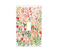 Garden Cottagecore Pink Flower Watercolor Light Switch Cover Decorative Single Toggle 1 Gang Wall Plate for Kitchen Farmhouse Bedroom Bathroom Art Decor