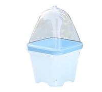 Garden Covers for Plants, Transparent Greenhouse Bell - 10 Pieces Mini Pots with Lid for Moisture Insulation, Rain Protection, Propagation, Greenhouse