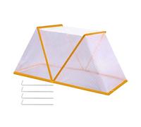 Garden Covers for Raised Beds All-season Polyethylene Cover with Roll-Up | Systems of Hard Weather and , Breathable Fabric, 8 x 4 Foot Raised Beds, Tool-f