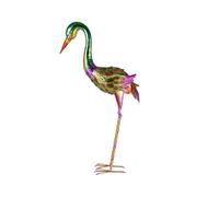 Garden Cranes Statue Sculpture Iron Construction Outdoor Art Display Artwork for Patios Lawns Decoration Vintage Design Iron Festival Home Ornaments