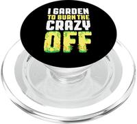 Garden Crazy Gardener Floral Gardening Spring Flowers PopSockets PopGrip for MagSafe
