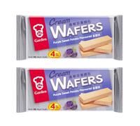 Garden Cream Wafers Biscuit Purple Sweet Potato Flavour 200g (Pack of 2)