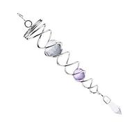 Garden Crystal Twister Wind Spinner Sun Catcher Wind Twister/Spinner 7.5Inch AOD (Purple)
