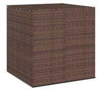 Garden Cushion Box Pe Rattan 100X97.5X104 Cm Brown