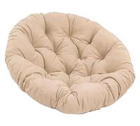 Garden Cushion, Rattan Chair Cushion, Hanging Chair Cushion, Round Cushion for Hanging Chair, Indoor & Outdoor Relaxation Pillow (Khaki, 90x9 cm)