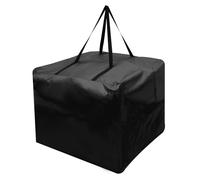 Garden Cushion Storage Bag with Handles and Zippered 81x81x61cm Square Patio Seat Cushion Bag Heavy Duty Rip Proof 210D Oxford Fabric Protective Waterproof Covers Carrying Bag for Outdoor Furniture