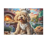 Garden Cute Poodle 1000 Piece Jigsaw Puzzle for Adults Splendid Celestial Critters Winter Evening Activity Cozy Relaxation Detailed Artwork Ideal Housewarming Gift 1000 PCS