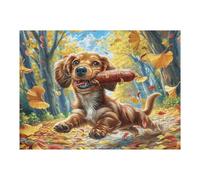 Garden Cute Poodle 500 Piece Complete Jigsaw Puzzle Set Splendid Celestial Critters Teens Beginners Educational Challenge Puzzle Fans Group Play Anniversary Fathers Thick Cardboard 500 PCS