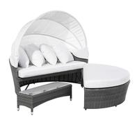 Garden Daybed SYLT LUX PE Rattan Grey