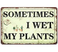 Garden Decor Sometimes I Wet My Plants Sign Garden Metal Signs Outside Gardening Sign Gifts For Women Plant Lover Retro Bathroom Wall Decor Country Rustic Garage Home Farmhouse Wall Fence Decoration