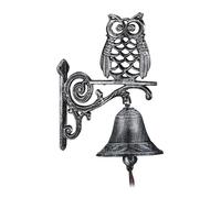 Garden Decoration Door Bell Owl Vintage Chime Mount Cast Iron Iron Ring Doorbell
