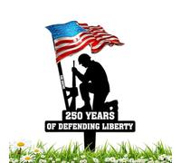 Garden Decoration Poles, Patriotic Commemorative Decoration for Home, Decorative Garden Poles for Balconies, Patios, Paths, Outdoors, Spring, Nature, Indoor, for Natural Balconies, Patios, Paths
