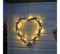 Garden Decoration Solar Warm White LED In-Lit Firefly Heart