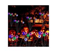Garden Decorations,Garden Decorations Outdoor,Green Light Firefly Solar Lights Outdoor Solar Ground Lights Firefly Solar Lights Waterproof Halloween Lights Light Up Ghost Kit Halloween Props