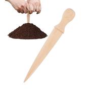 Garden Dibber Tool - 5.79x0.79 Inch Wooden Portable Hole Digger, Ergonomic Efficient Light Bulb Planter, Precise Hand Punch Design | Planting Of The Harvest Transplant In The Trees