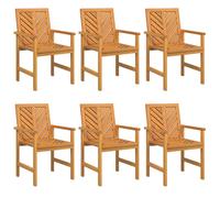 Garden Dining Chairs Outdoor Chair Patio Dinner Chair Solid Wood Acacia vidaXL