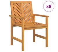 Garden Dining Chairs Outdoor Chair Patio Dinner Chair Solid Wood Acacia vidaXL