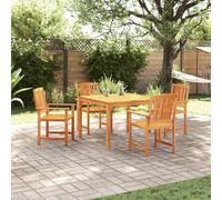 vidaXL Garden Dining Set 3 pcs Brown Solid Acacia Wood