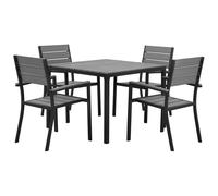 Garden Dining Set 4 Seater PRATO Grey