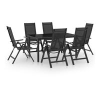 Garden Dining Set Aluminium Anthracite Outdoor Table&Chair 5/7/9 Piece vidaXL