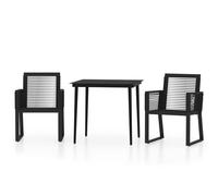 Garden Dining Set Black Outdoor Furniture 3/5/7/9 Piece Multi Sizes vidaXL
