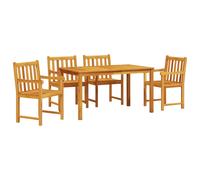 Garden Dining Set Brown Solid Acacia Wood Furniture Outdoor Patio vidaXL