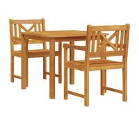 vidaXL Garden Dining Set 3 pcs Brown Solid Acacia wood