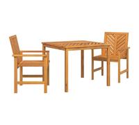 Garden Dining Set Brown Solid Acacia Wood Outdoor Patio Furniture Table vidaXL