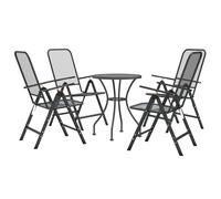Garden Dining Set Expanded Metal Mesh Patio Table Multi Sizes 3/5 Piece vidaXL