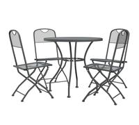 Garden Dining Set Expanded Metal Mesh Patio Table Multi Sizes 3/5 Piece vidaXL