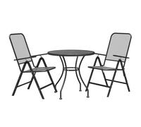Garden Dining Set Expanded Metal Mesh Patio Table Multi Sizes 3/5 Piece vidaXL