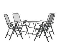 Garden Dining Set Expanded Metal Mesh Patio Table Multi Sizes 3/5 Piece vidaXL