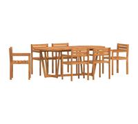 vidaXL 7 Piece Garden Dining Set Solid Wood Acacia