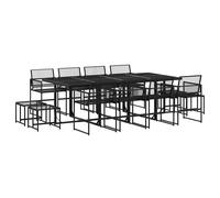 (12 piece) vidaXL Garden Dining Set Outdoor Table and Chair Poly Rattan