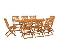 Garden Dining Set Outdoor Dining Set Table and Chair Solid Acacia Wood vidaXL