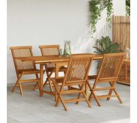 Garden Dining Set Outdoor Dining Set Table and Chairs Solid Teak Wood vidaXL