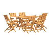 Garden Dining Set Outdoor Dinner Set Patio Seating Solid Wood Teak vidaXL
