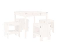 Garden Dining Set Outdoor Table and Chair Set 5 Piece Solid Wood Pine vidaXL