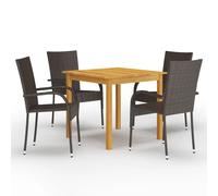 Garden Dining Set Patio Dinner Table and Chairs Multi Colours 3/5 Piece vidaXL
