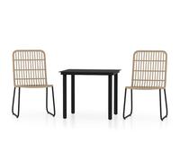 Garden Dining Set Patio Furniture 3/5/7/9 Piece Black/Oak Multi Sizes vidaXL