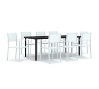 Garden Dining Set Patio Furniture 3/5/7/9 Piece Black/White Multi Sizes vidaXL