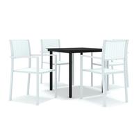 Garden Dining Set Patio Furniture 3/5/7/9 Piece Black/White Multi Sizes vidaXL