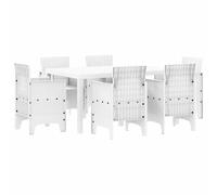 Garden Dining Set Polt rattan Outdoor Furniture Set Al Fresco Dining vidaXL