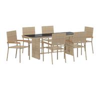 Garden Dining Set Poly Rattan Furniture Outdoor Patio Alfresco Lounge vidaXL