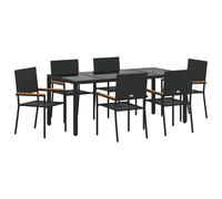 Garden Dining Set Poly Rattan Outdoor Furniture Modern Patio Terrace vidaXL