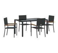 Garden Dining Set Poly Rattan Outdoor Furniture Modern Patio Terrace vidaXL